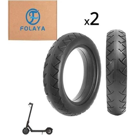 FOLAYA 2 Pneus plein Haute qualité anti crevaison pour Trotinette électrique Xiaomi M365 8 1/2x2-Ywey (1/3)