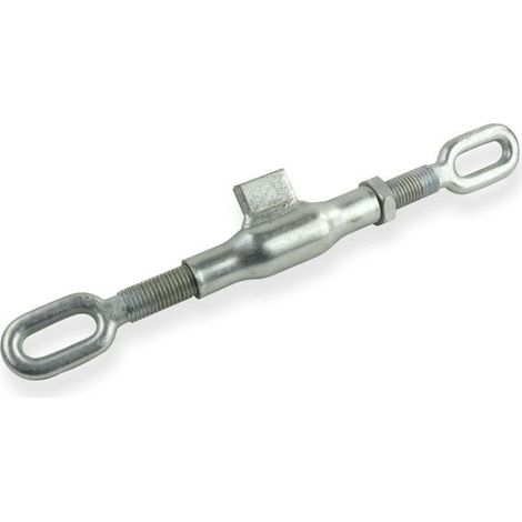 Dema – Tendeur agricole galvanisé M20 – Filetage 2,5 mm – Longueur 370 mm pour applications agricoles – Résistance optimale