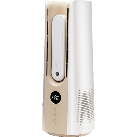 Ventilateur sans pales - avec fonction d'humidification et de rafraîchissement,9 vitesses-ventilateur rafraîchissant,ventilateur silencieux,doré (1/5)