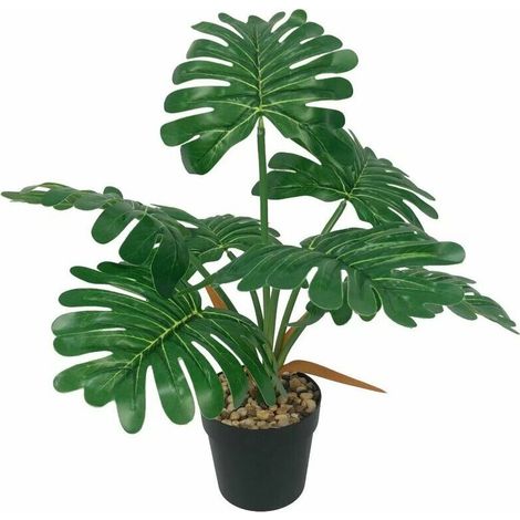 Artificial plant artificial flower simulation potted plant spring rain leaf bonsai green plant leaf simulation potted plant (chun rain leaf) (1/5)