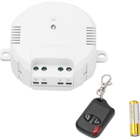Télécommande sans fil avec récepteur pour portail, rideau, meuble, maison 90‑250V (1/5)