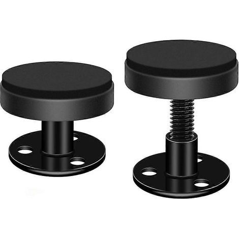 2 verstellbare Gewinde-Kopfteilstabilisatoren für Antivibrations-Bettgestelle – 4,40 x 3,70 x 3,30 cm – Schwarz (1/4)