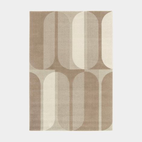 Tapis intérieur géométrique - Milano Vintage - Marron et beige - 200 x 290 cm (1/5)
