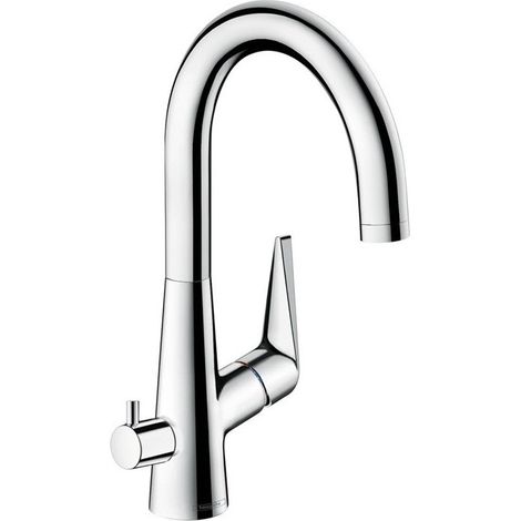 Robinet de cuisine 220 TALIS S DN 15 avec vanne d'arret chromé