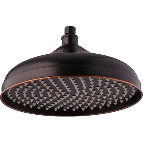 PaulGurkes Douche Plafonnier Noir Rétro 30cm