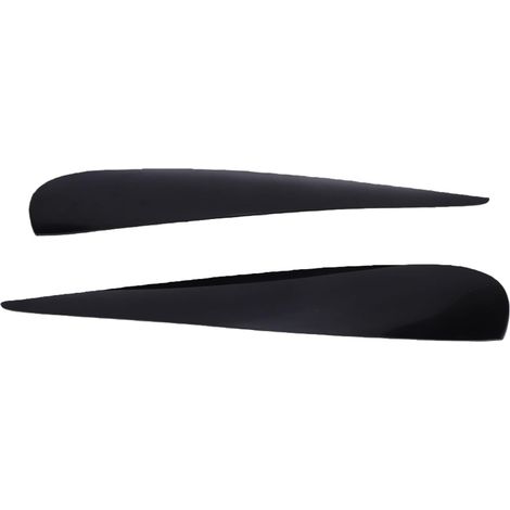 Headlight Eyebrow, Gloss Black Polycarbonate Headlight Cover for D 2006-2014, Made of High Weather Resistant Material (1/5)
