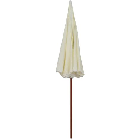 Ombrellone  Parasole da Giardino con Palo in Acciaio 300 cm Sabbia (1/5)