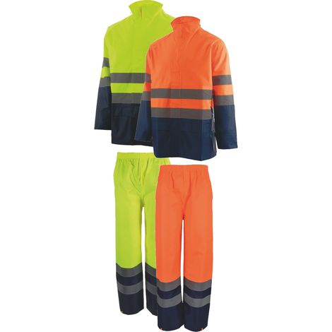 Tomás Bodero Traje agua country alta visibilidad naranja/marino talla M