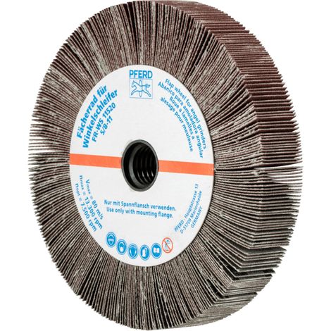 PFERD TOOLS Lamellenschleifrad für Winkelschleifer FR WS Ø 115x20mm 5/8-11 A240 universelle Anwendung 2 Stk