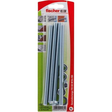 Fischer 4x anclaje roscado FIS GS M10x165 - 44582