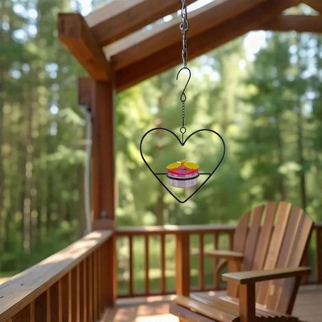 Heart Shaped Bird Feeder 25×16×6.5cm Romantic Garden Decoration & Bird Feeding