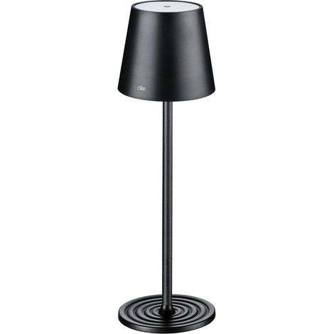 Cilio - Lampe de table Led Sole noire