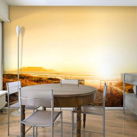 Papier peint chemin vers le soleil... - 400 x 309 cm