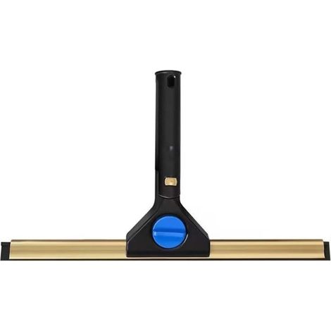 Raclette multifonctionnelle pour vitres avec tête rotative à 180 degrés, raclette de nettoyage de vitres de salle de bain de 25 cm, pour fenêtres et sols en verre miroir, raclette de douche et portes (1/5)