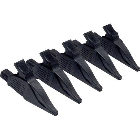 Chauvin Arnoux P01102099 Krokodilklemme Stecker 4 mm CAT III, CAT IV Schwarz