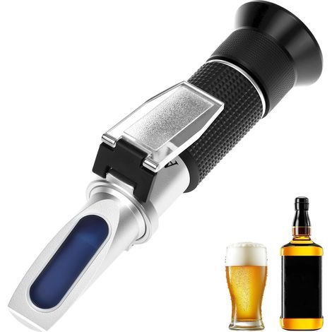 Wine Refractometer, Dual Brix Scale 0-40%, Alcohol 0-25%, ATC 10-30°C, Handmade (1/5)