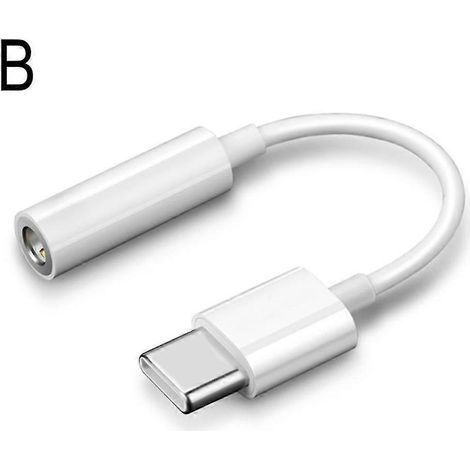 Adaptateur audio USB-C vers prise casque 3,5 mm pour iOS 15, disponible en noir et blanc, 26 s