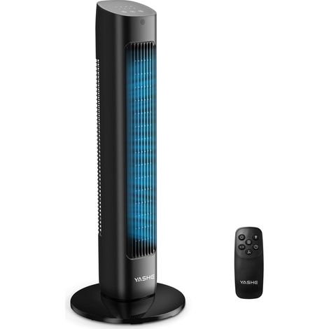 YASHE Ventilateur colonne NDTFT21R, 80 cm, 50 W, télécommande