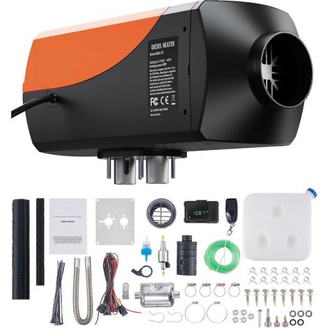 Chauffage d'air diesel, chauffage diesel 12V 8KW, avec télécommande et écran LCD, adapté aux camping-cars, caravanes, fourgons aménagés, bateaux et à une utilisation en intérieur. (1/5)