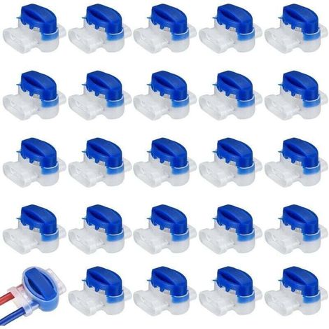 Ulisem25 Pièces Connecteurs de Câbles pour Robot Tondeuse, Connecteurs de Câble Remplis des Résines (1/4)