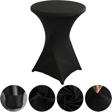 1er-Packung Stretch-Bartischdecke 80 x 110 cm Spandex-Stretch-Tischdecke elegante waschbare Tischdecke geeignet für Bars Geburtstagsfeiern und rot (1/5)