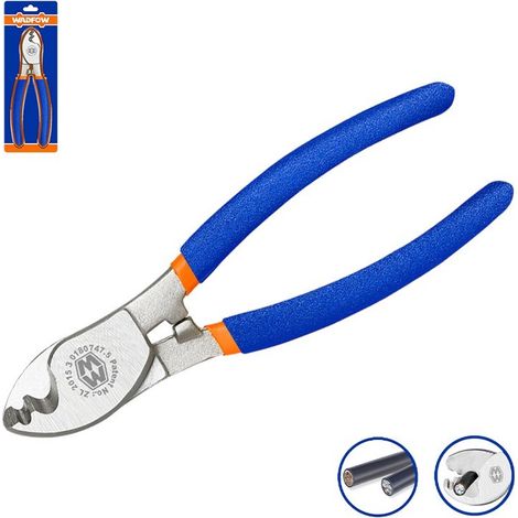 Coupe-câbles Wadfow 160 mm avec manche en plastique (1/3)