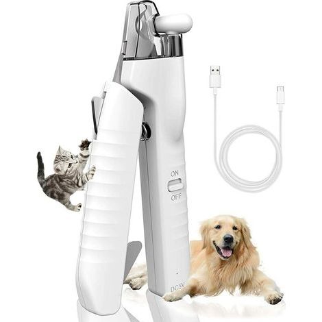 VURAHOME - Coupe Griffes Chien Chat, Coupe Ongles pour Animaux de Compagnie avec LumiÈRe LED Et Lime À Ongles NB300 (1/5)
