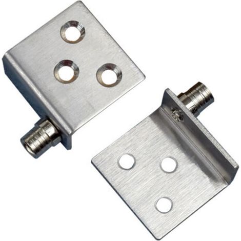 Charnières invisibles, charnières cachées, charnières supérieures et inférieures, panneaux de porte sans perçage, équerres d'angle CT, charnières de porte d'armoire