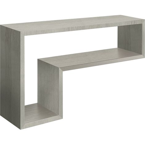 Mensola parete rettangolare rovere grigio nuovo scaffale salotto soggiorno camera Lettera (1/4)