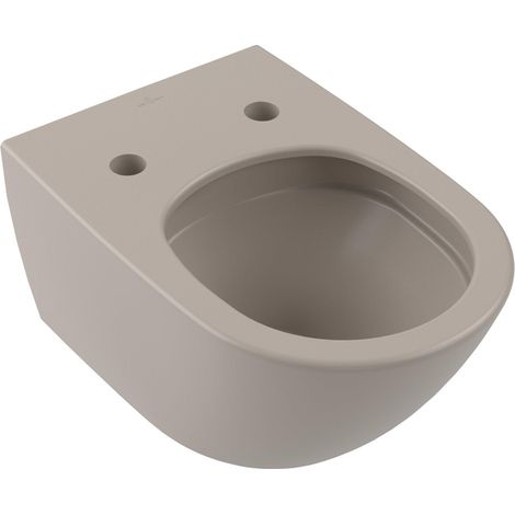 Villeroy & Boch Antao WC suspendu - sans bride de rinçage - TwistFlush - CeramicPlus - Amande mat (beige)