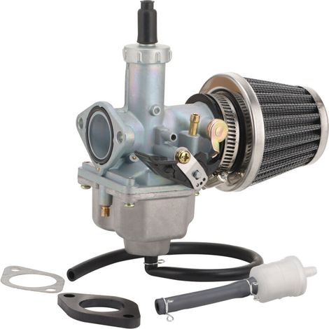 Le kit de réparation de carburateur B090-001 comprend une durite d'essence, un filtre à essence, un joint en bakélite et un joint en papier. Pièces d'entretien universelles pour motos. (1/5)