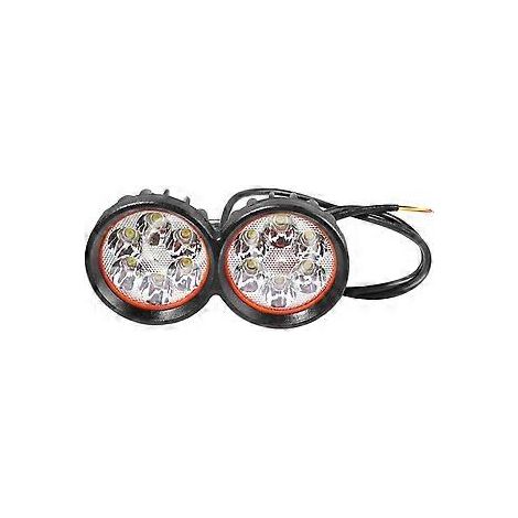 Frontscheinwerfer mit 6 LEDs, Nebelscheinwerfer, superhelle Lampe, Arbeitsscheinwerfer, 12-80V für elektrische Geräte