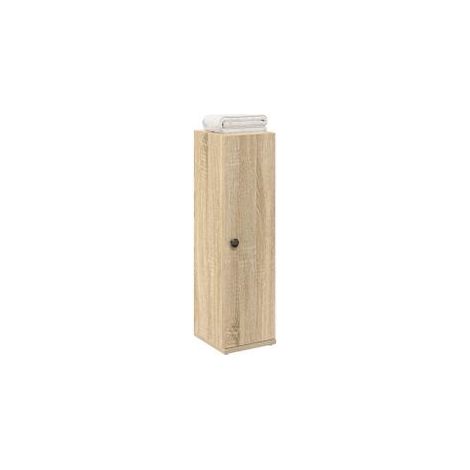 Meuble de salle de bain avec porte-rouleau chêne sonoma (1/5)