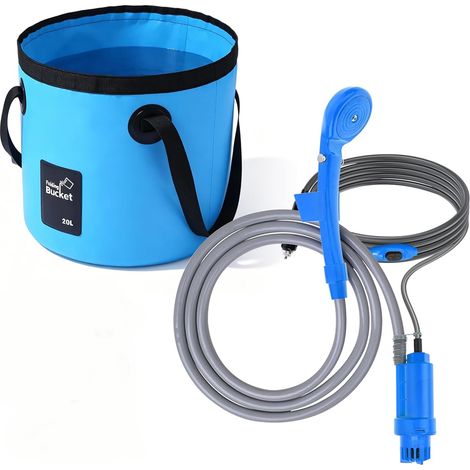 Campingdusche für den Außenbereich, tragbare Campingdusche, Campingdusche mit Teig, mehrwertige Nutzung für Aktivierungen im Freien (1/5)