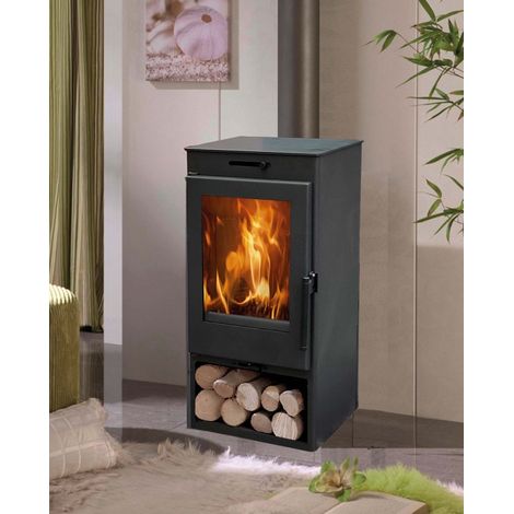 Panadero – Cuisinière à bois ECODESIGN ZAHARA – Longueur max bûche 50cm – Puissance 8kW – Évacuation fumées arrière – Classe énergétique A
