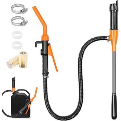 Pompe à batterie portable - Pompe à carburant multifonction à piles - Pompe à siphon électrique pour transvaser l'essence, le diesel, l'eau, le carburant, jusqu'à 9 litres par minute (1/4)