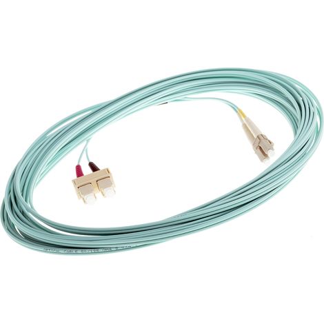 Câble fibre optique RS PRO 10m Avec connecteur / SC, OM4 Multi-mode ( Prix pour 1 ) (1/2)