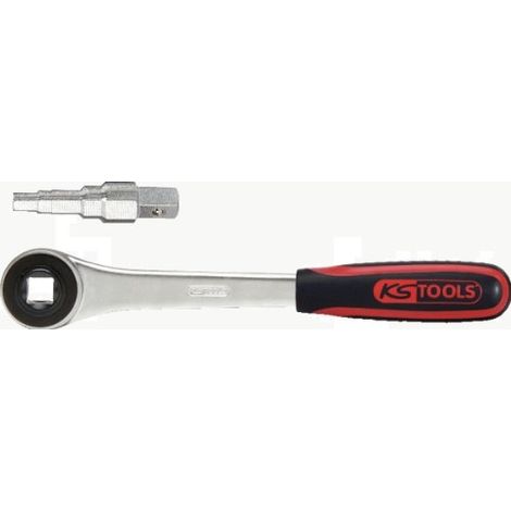 KS TOOLS 130.3000 CLÉ DE MONTAGE ÉTAGÉE 3/8''-1/2''-3/4''-1'' AVEC CLIQUET 1/2''