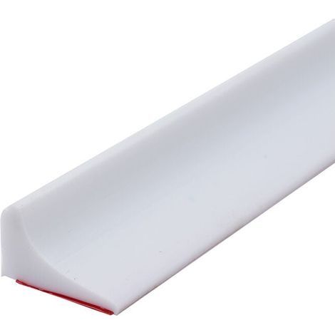 – Barrière de douche pliable en silicone 200CM – Imperméable et résistant à la moisissure – Installation facile avec support adhésif – Blanc (1/5)