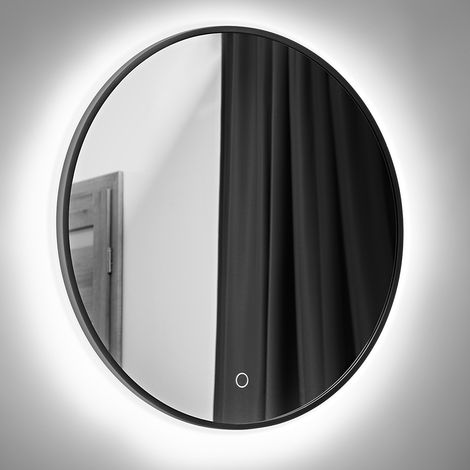 Badezimmerspiegel 80cm MIRROR-56 mit LED-Hintergundbeleuchtung und Touch-Schalter (1/3)