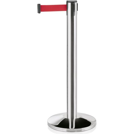 Poteau de barrage en Acier Inoxydable rouge L 4500 mm - Lot de 2 - Was Germany