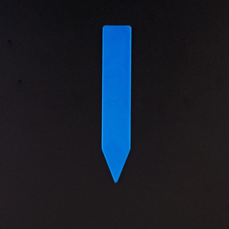 Pflanzetiketten aus Kunststoff, Etiketten für Blumensamen, Saatschalenmarkierungen, Gartenbedarf, 10 x 1,8 cm, blau