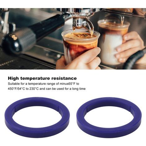 Ortviai Joint d’étanchéité pour groupe E61 en silicone – 2 pièces, diamètre 73 mm, épaisseur 8,5 mm, compatible Cafelat, Expobar, KEES