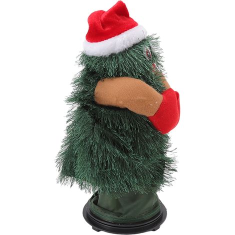 Rotierender, tanzender Weihnachtsbaum mit Musik, elektrischer Weihnachtsbaum aus Kunststoff, Spielzeug zur Dekoration, Kindertag (1/5)