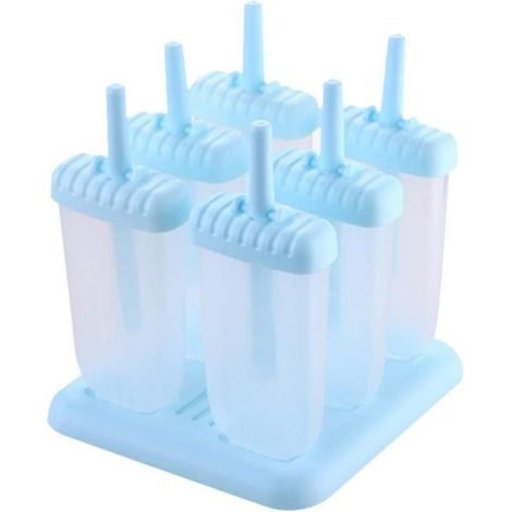 Lot de 6 moules à glace, moule à glace, moule à glace, moule à glace certifié LFGB et sans BPA, parfait pour les enfants et le A449 (1/5)