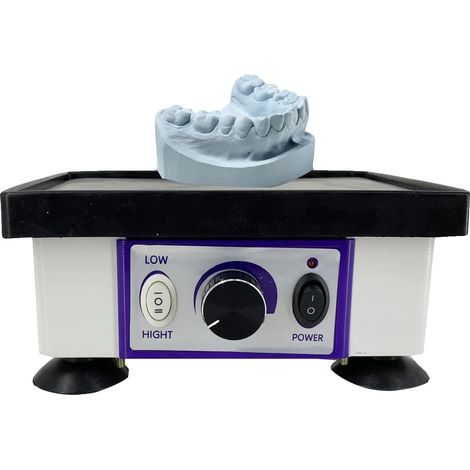 Oscillateur de plâtre dentaire, puissance de 120W, force de vibration réglable, taille compacte, capacité de charge de 2 kg, contrôle intelligent (1/5)