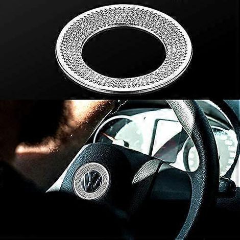 Décoration de volant de voiture Accessoires intérieurs Autocollant logo diamant pour volant Autocollant strass à faire soi-même (1/4)