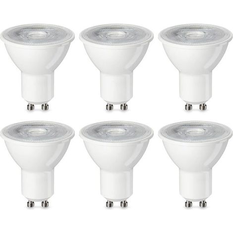 Ampoule LED GU10 pour spot, blanc chaud, non dimmable Lot de 6 (1/3)