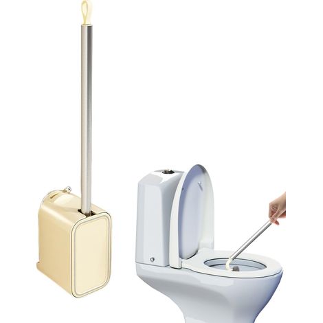 De Toilette Nettoyante Brosse WC Ventouse avec Support (1/5)