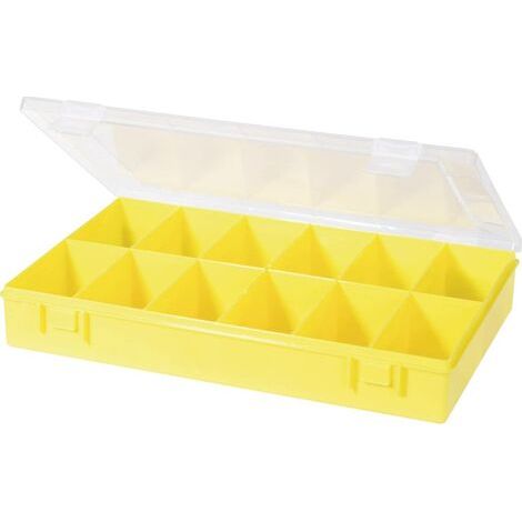 Mallette de rangement séparations fixes Hünersdorff 611800 (L x l x H) 335 x 225 x 55 mm Nombre de c (1/3)